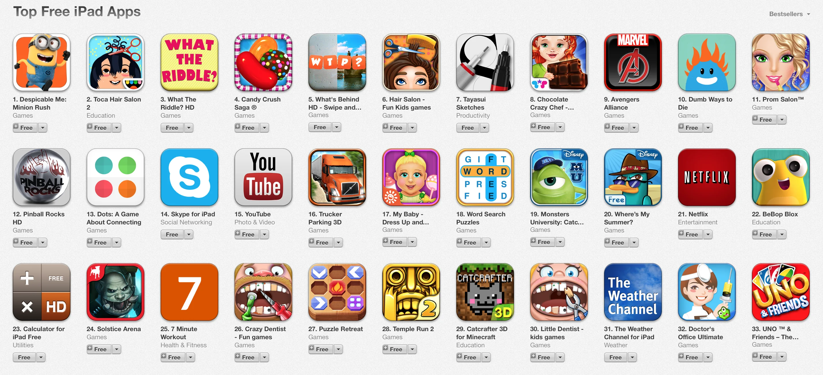7 Minute Workout in the top 25 overall apps in the USA