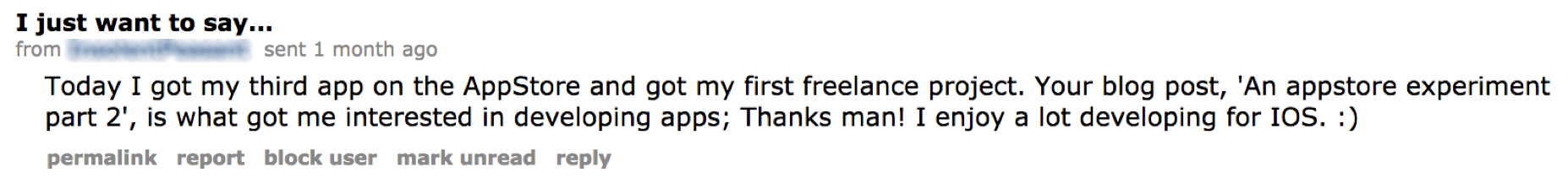 Reddit feedback about the App Store experiment posts