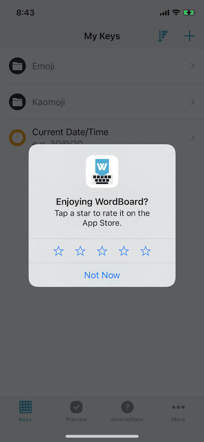 ios app review prompt example