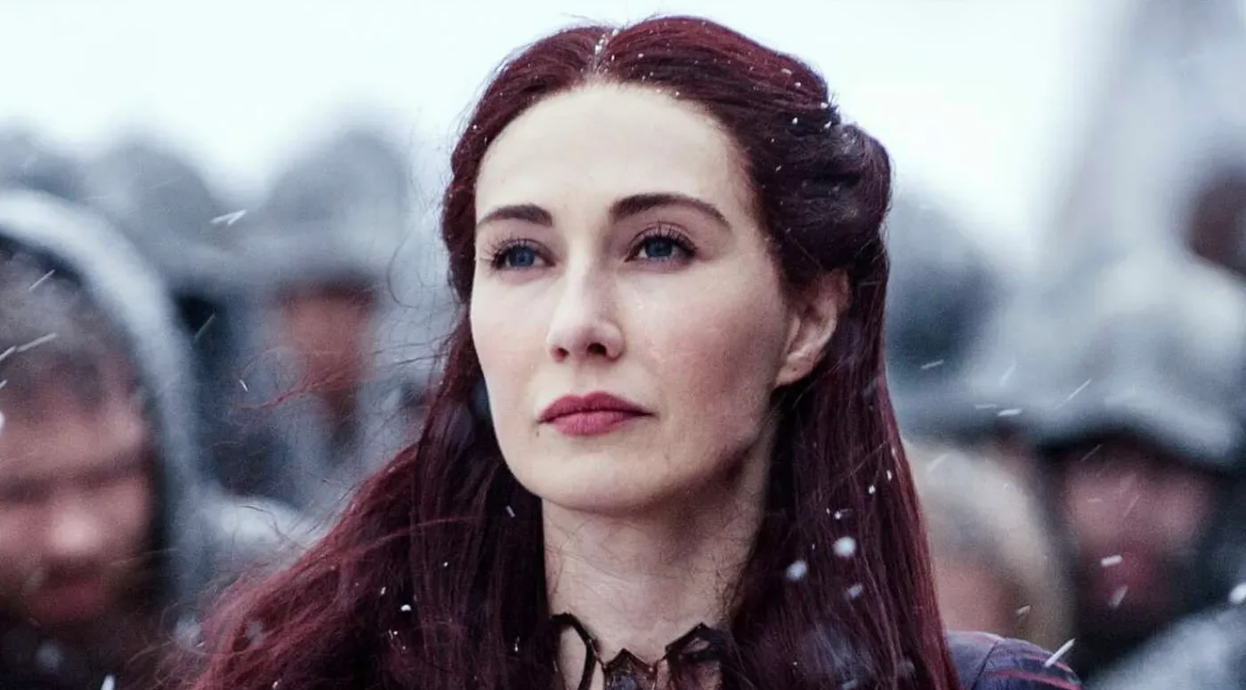 Melisandre from Game of Thrones pondering, not actually me